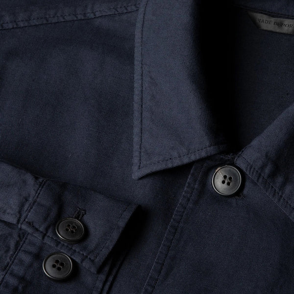Navy Cotton Linen Jacket