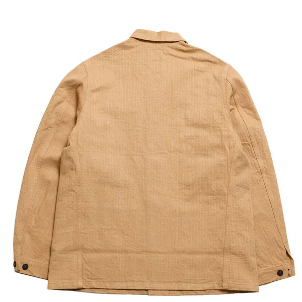 Brown SD-4638 Fox Cotton Herringbone Coverall Jacket