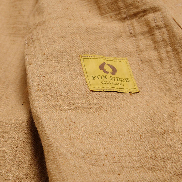 Brown SD-4638 Fox Cotton Herringbone Coverall Jacket