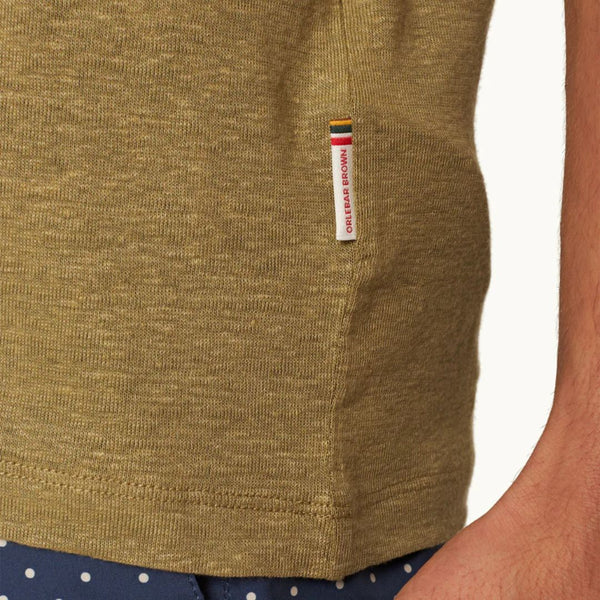 Agave Green Crewneck Linen T-Shirt