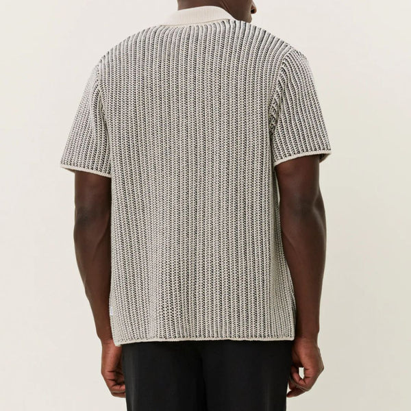 Ivory/Black Easton Knitted Shirt