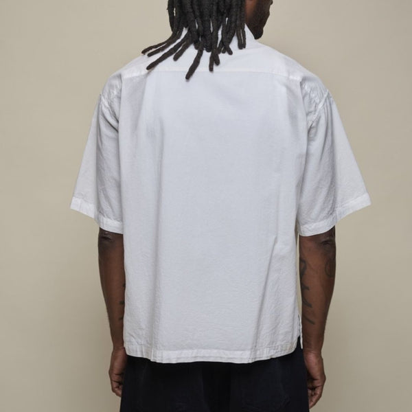 White SHIRT09LP Cotton Poplin S/S Shirt