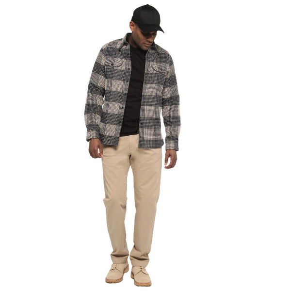 Black Post Man Heavy Flannel Check Shirt