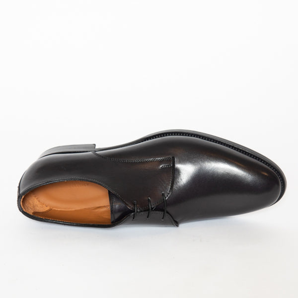 Nero Made In Italy Crust Leather Derby Dress Shoes
