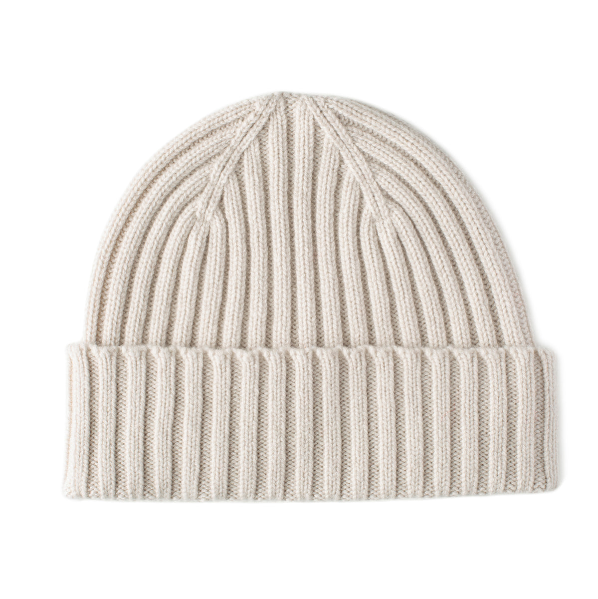 Earl Grey Cashmere Chunky Rib Beanie Hat – Sydney's