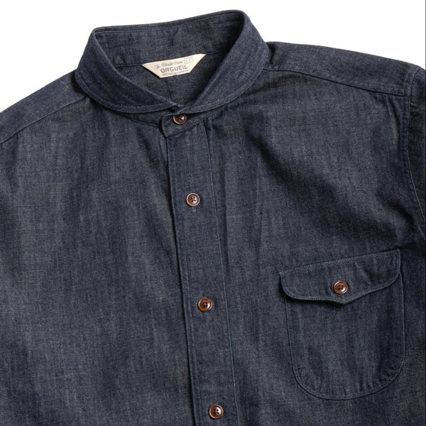 Denim OR-5107 Shawl Collar Cotton Shirt