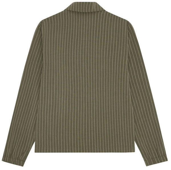 Olive Night Coach Technical Pinstripe Jacket