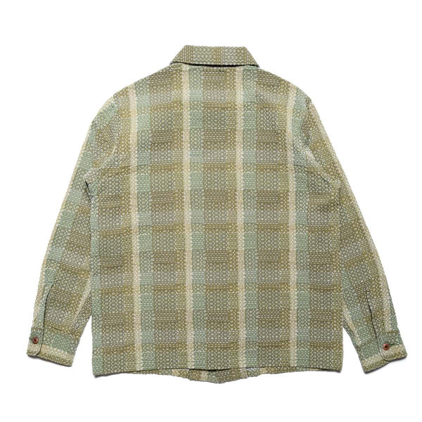 Army Green 5718 Noragi Sashiko Shirt