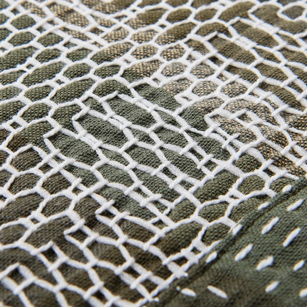 Army Green SD-5718 Noragi Sashiko Shirt