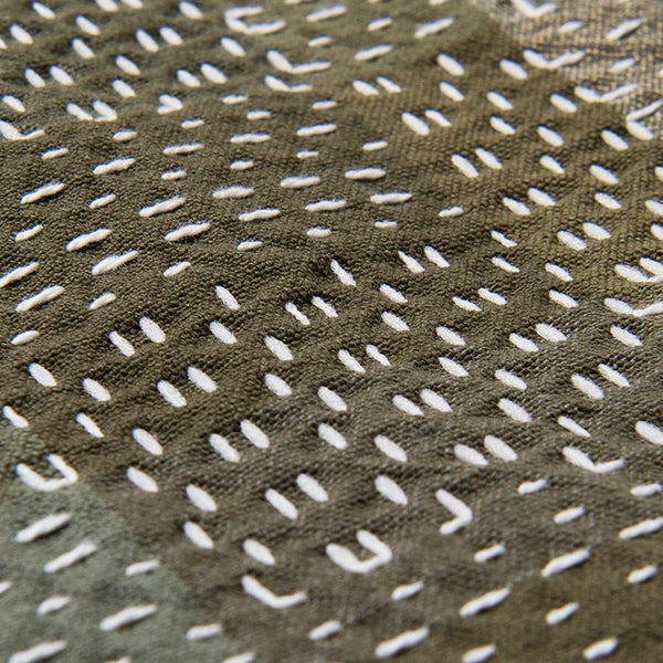 Army Green SD-5718 Noragi Sashiko Shirt