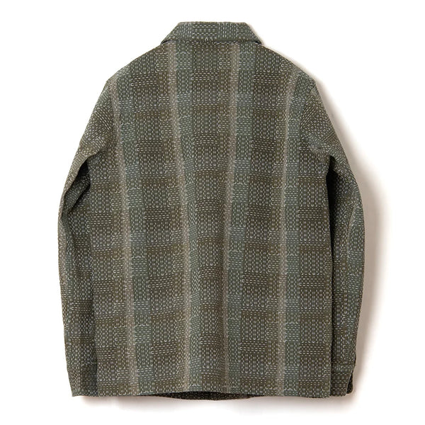 Army Green SD-5718 Noragi Sashiko Shirt