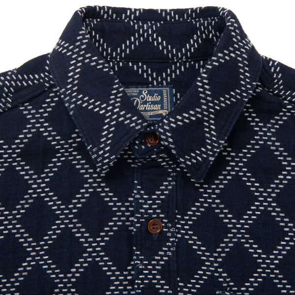 Indigo 5728 Shashiko Cotton Shirt