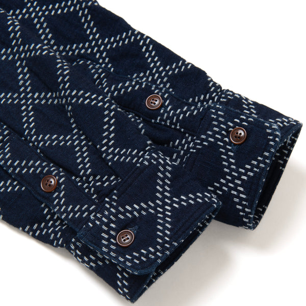 Indigo 5728 Shashiko Cotton Shirt