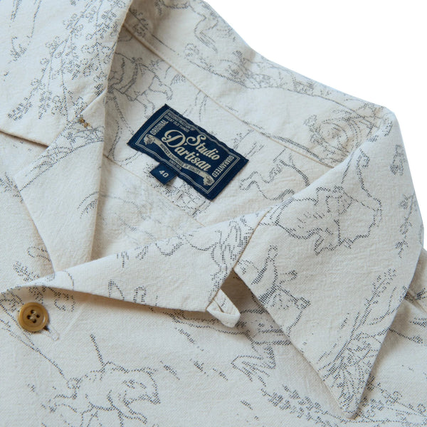 Natural Choju-Giga Original Aloha Cotton Print S/S Shirt