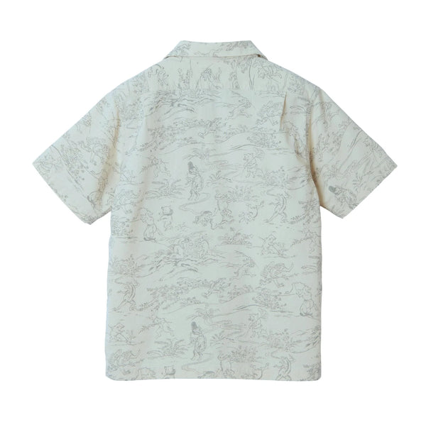 Natural Choju-Giga Original Aloha Cotton Print S/S Shirt