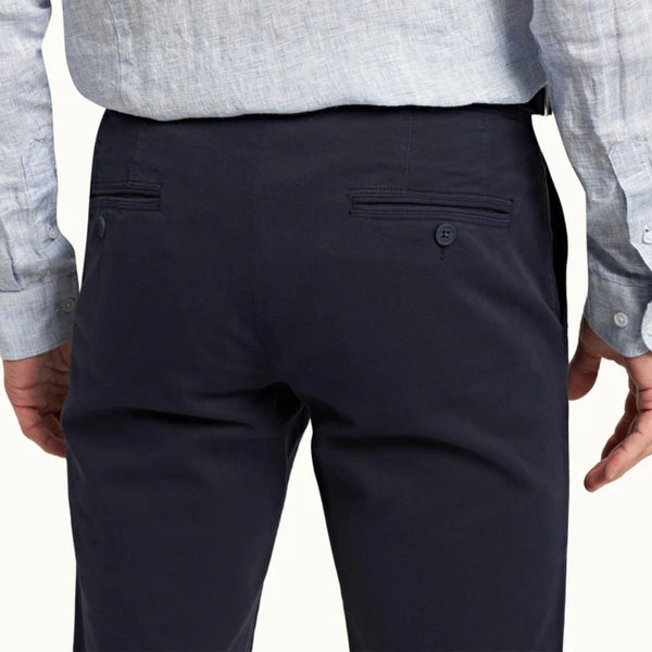 Dark Navy Fallon Stretch Cotton Trousers