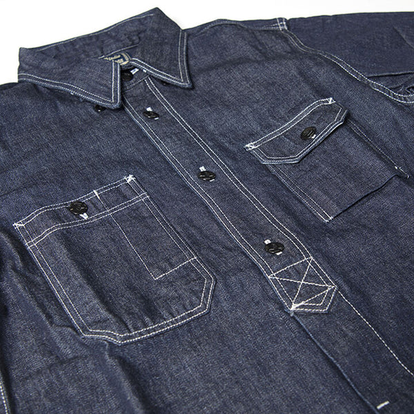 One Wash 5333B Denim LS Shirt