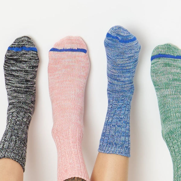 Black Melange Organic Cotton Socks