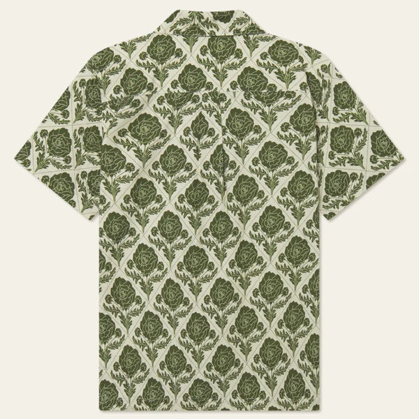 Vintage Green Lesley Flower Tile AOP SS Shirt