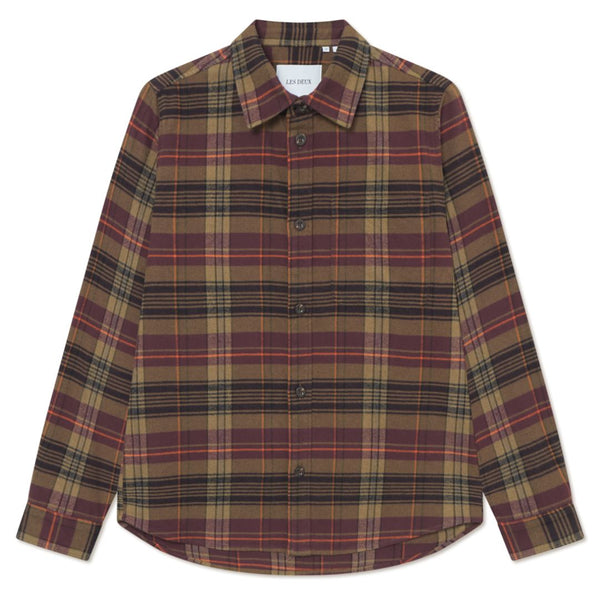 Fudge Lennon Check Flannel Overshirt