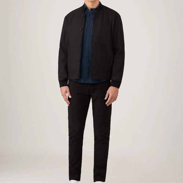 Navy Fine Corduroy Cotton Shirt