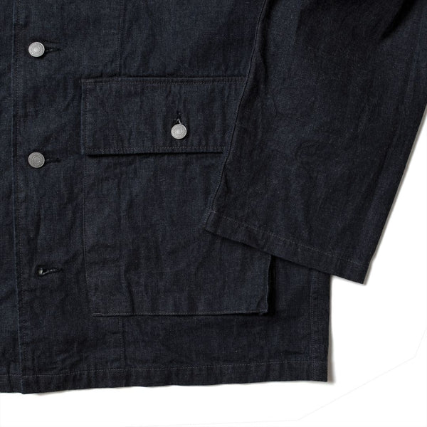 48-924D One Wash Indigo Denim Military Jacket