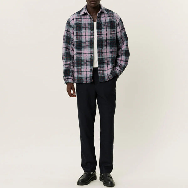 Dark Navy / Rose Jonathan Check Overshirt