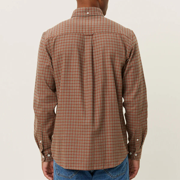 Taupe/Spice Kent Check Shirt 2.0