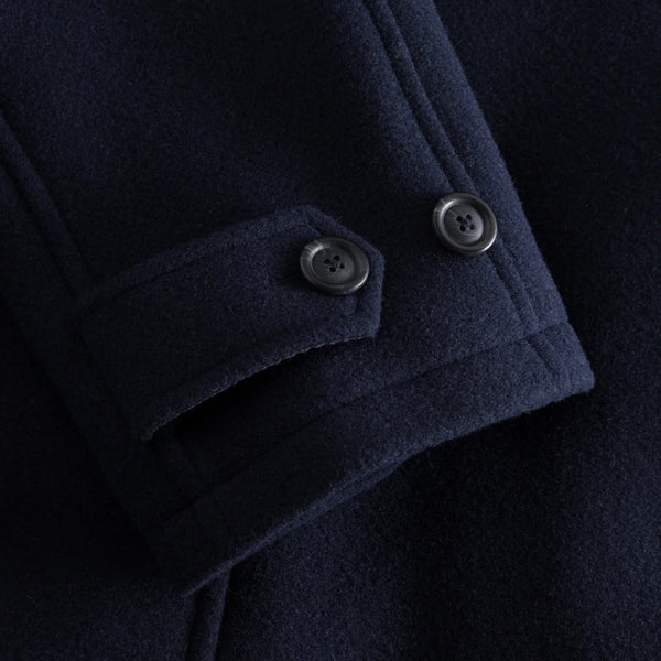 Dark Navy Michael Solid Wool Coat 3.0