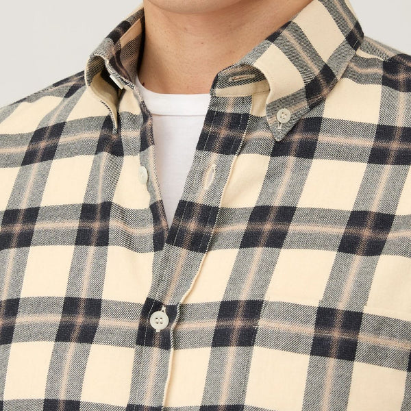Truffle Check Brushed Cotton Flannel Check Shirt