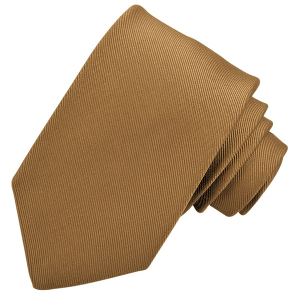 Gold Silk Grosgrain Tie