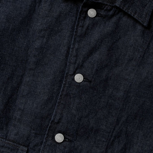 48-924D One Wash Indigo Denim Military Jacket