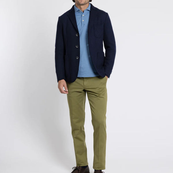 Navy Slanegà Heavy Wool Blazer