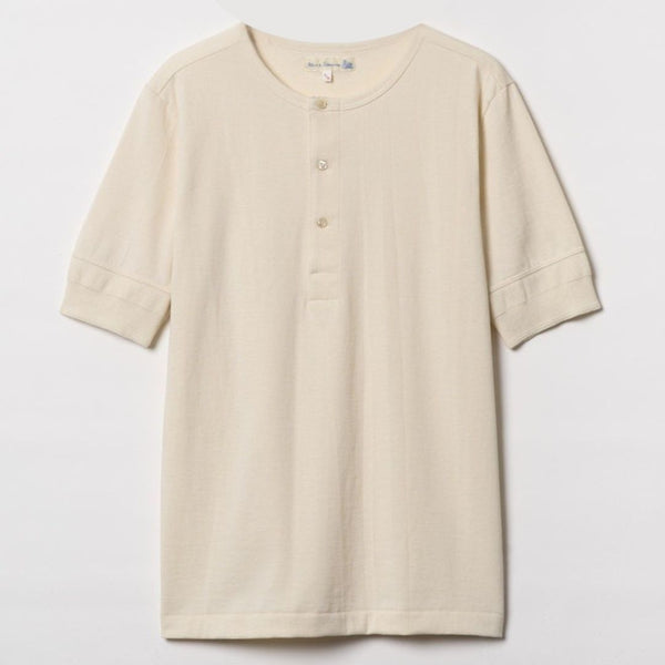 Nature 207 Classic Fit Loopwheeled Henley 7.2 oz Cotton T-shirt