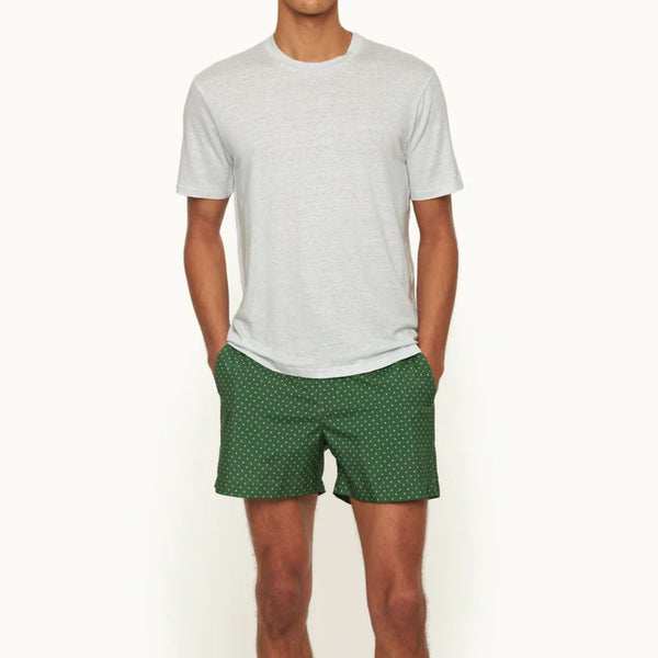 Springwater Blue Stretch Linen T-Shirt