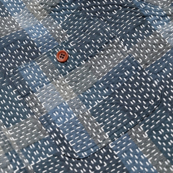 Blue 5651 Noragi Shashiko Shirt