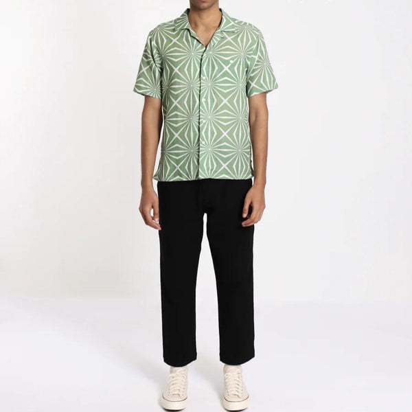 Turf Green Selleck Taneto Print Shirt