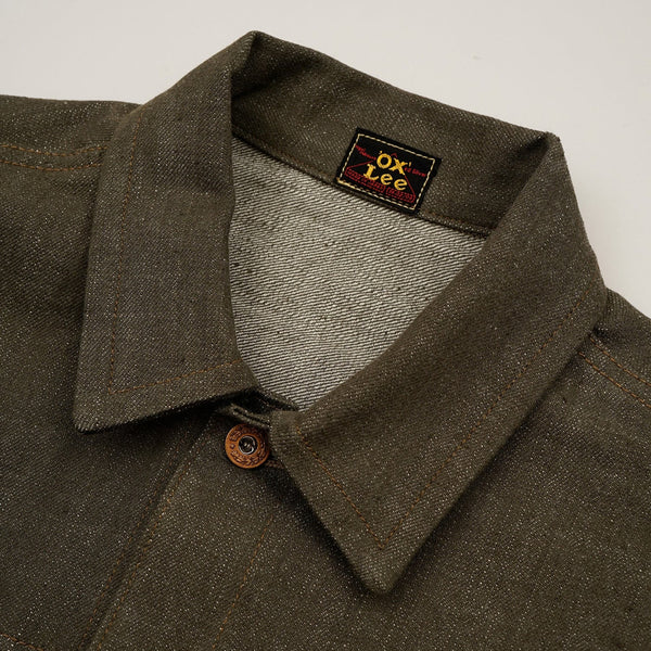 Green LEE × NIGEL CABOURN ʼOXʼED SILVERʼ Ranch Worker Denim Jacket