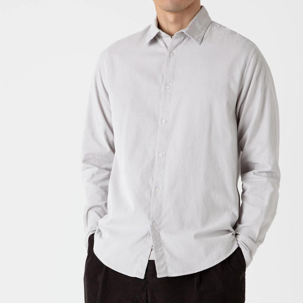 Putty Fine Cord Cotton Shirt