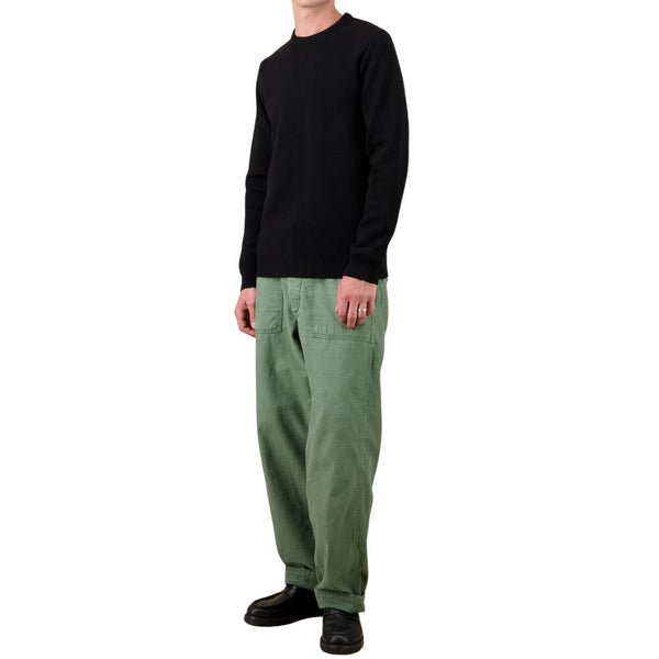 Black Youri Merino Wool Round Neck Sweater