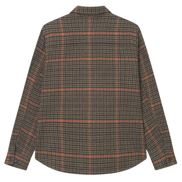 Teak Brown Kody Houndstooth Overshirt