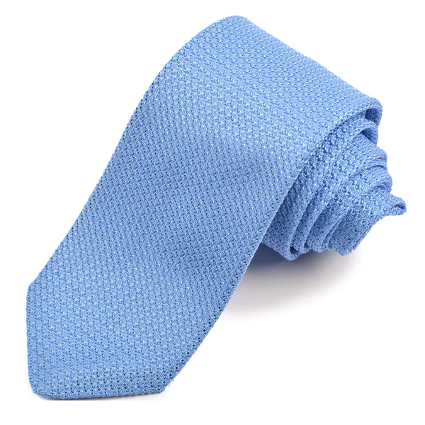 Cornflower Blue Silk Grenadine Tie