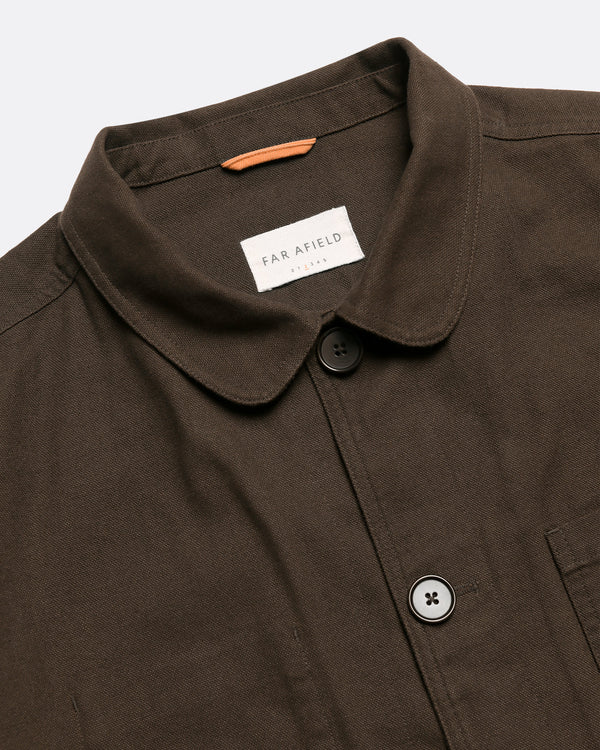 Slate Brown Twill Station Jacket