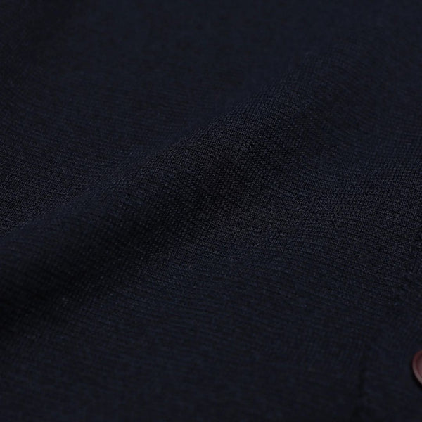 Navy Iris Cotton Station Cardigan