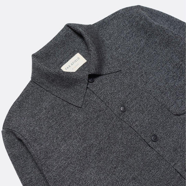 Grey Melange Cotton Station Cardigan