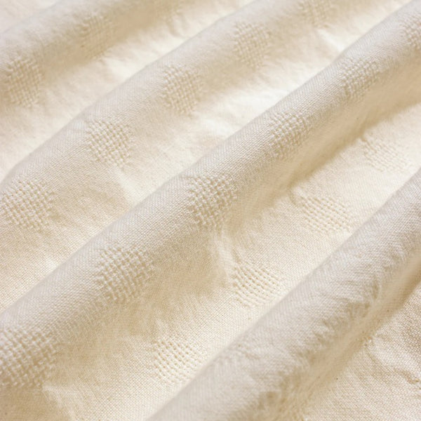 White Textured Tonal Dobby S/S Shirt