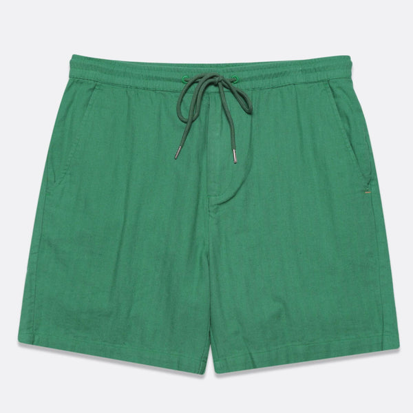 Frosty Green Cotton House Shorts
