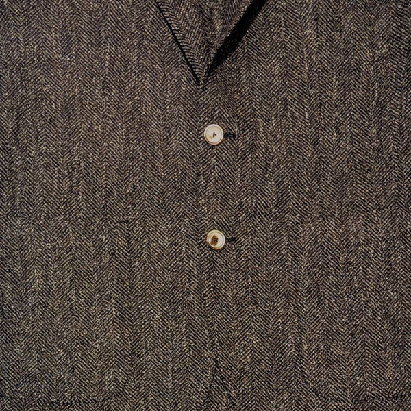 Brown Herringbone Soft Tweed Andre Sport Jacket