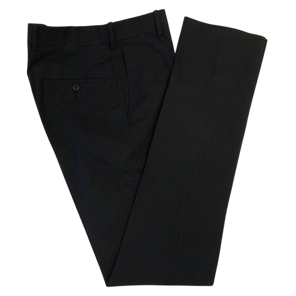 Black Compact Cotton Trouser