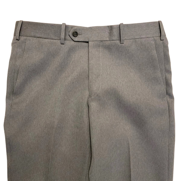 Mid Grey Hard Wool Trouser